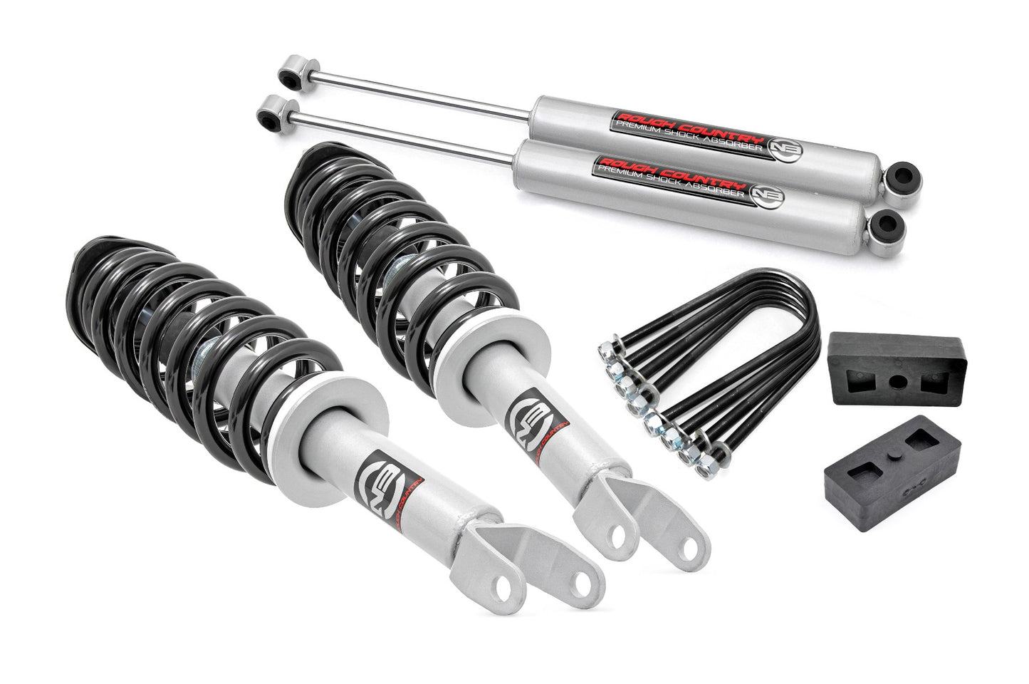 Rough Country (395.23) 2.5 Inch Lift Kit | N3 Struts | Dodge 1500 4WD (2006-2008)