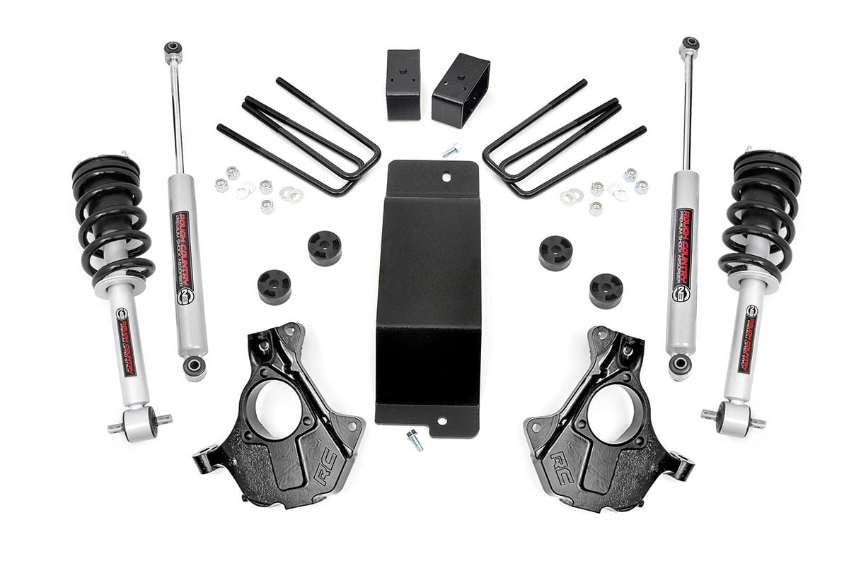 Rough Country (11932) 3.5 Inch Lift Kit | Cast Steel LCA| N3 Strut | Chevy/GMC 1500 (07-13)