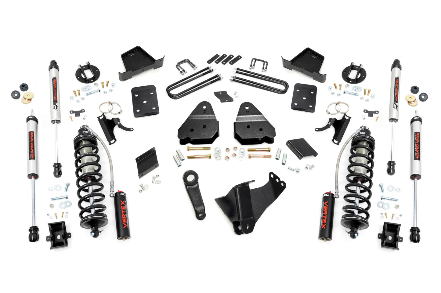 Rough Country (53458) 4.5 Inch Lift Kit  |  No OVLD  |  C/O V2 | Ford F-250 Super Duty 4WD (15-16)